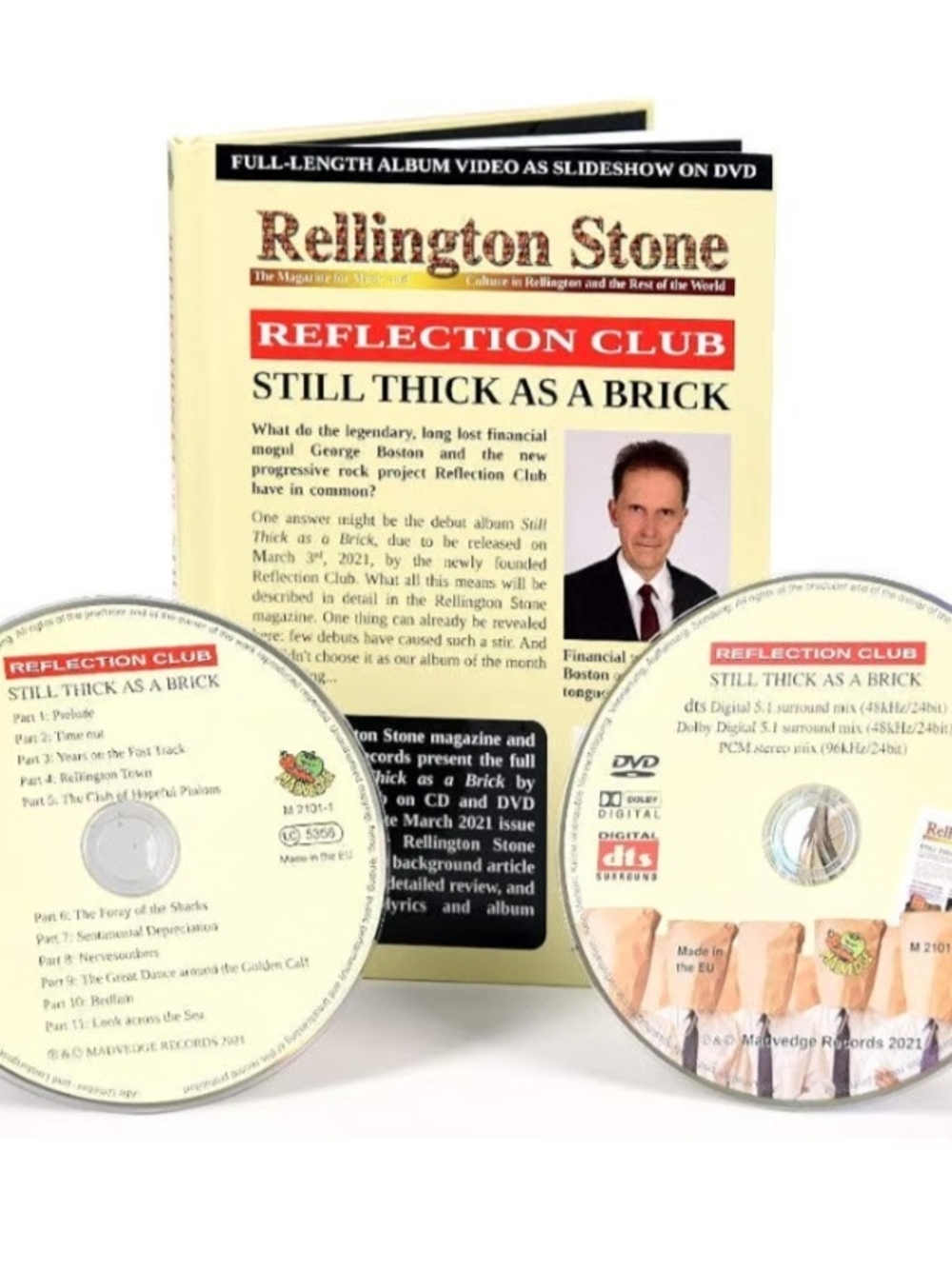 Reflection Club "Still Thick As A Brick" DVD/CD Set Progressive Rock Jethro Tull